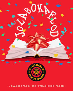 an open book with a bow on it