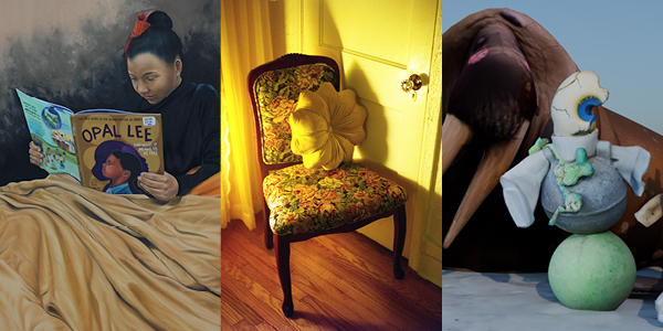 collage of original artwork for Crosstown Arts spring exhibition