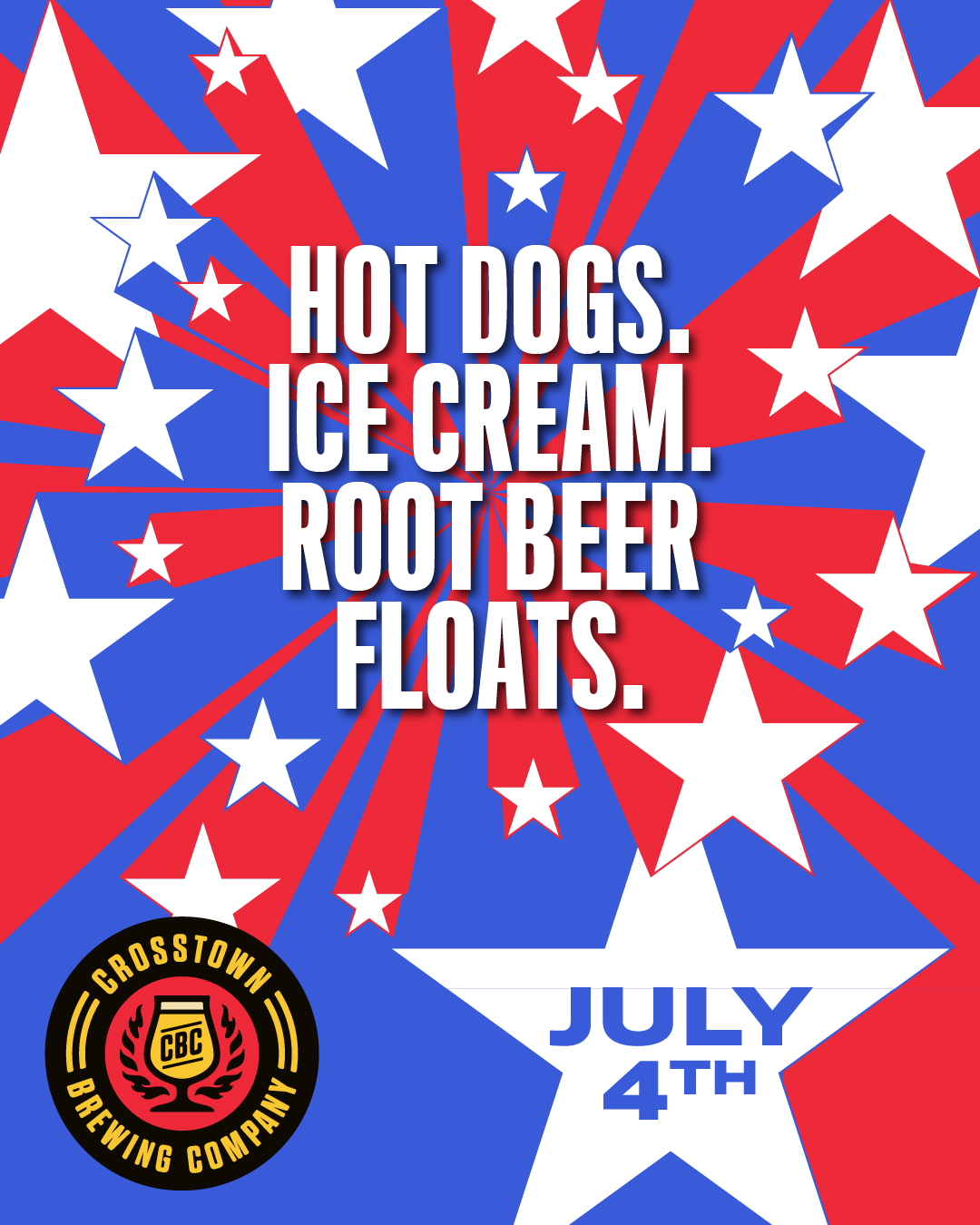 Hot Dogs & Ice Cream @ Crosstown Brewing Co.