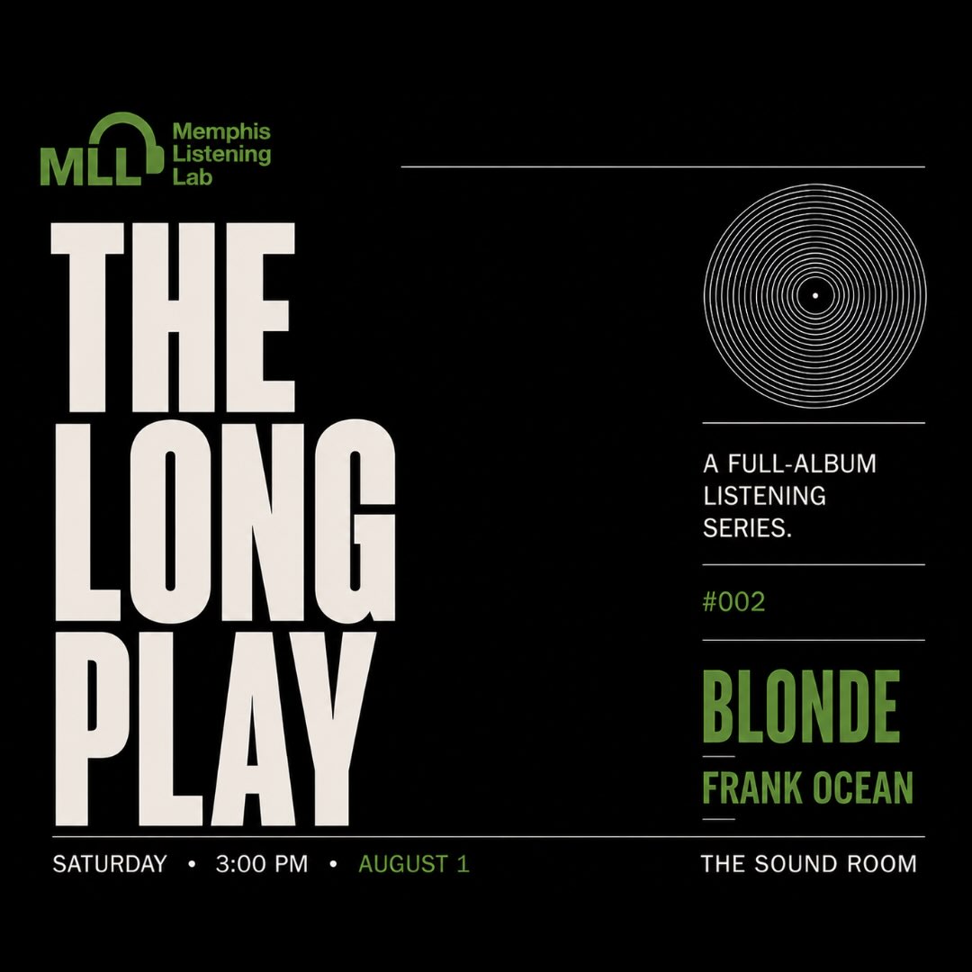 Event flyer for The Long Play: Frank Ocean's Blonde