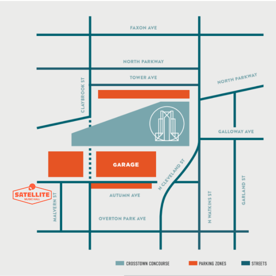 map of the Crosstown Concourse neighborhood
