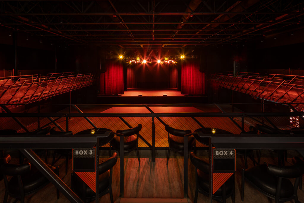 An inside view of Satellite Music Hall from the upper balcony